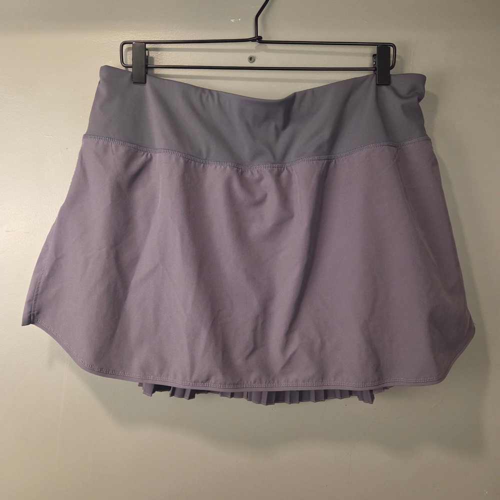 Baleaf Women's Pleated Mini Skort Size 2XL Gray Active Casual Tennis